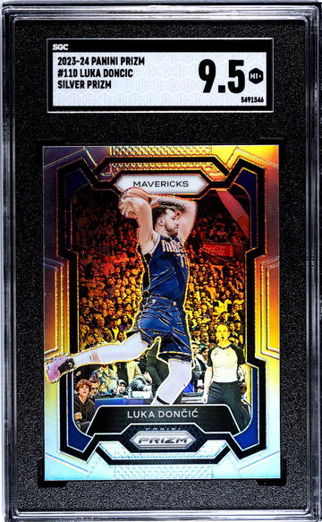2023-24 Panini Prizm #110 Luka Doncic Silver Prizm SGC 9.5