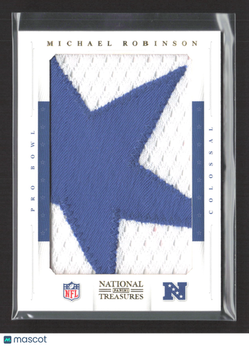 2013 Panini National Treasures Colossal Michael Robinson #17 Prime /4 Clothing Patch