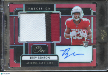 2025 Panini One Precision Prizm Trey Benson #318 /60 Rookie Patch Autograph RC