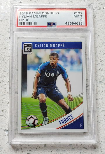2018 Donruss Optic Kylian Mbappe PSA 9
