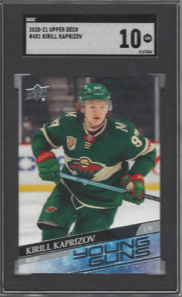 2020-21 Upper Deck #451 Kirill Kaprizov SGC 10 Gem Mint