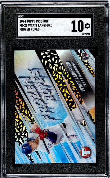2024 Topps Pristine #FR-26 Wyatt Langford Frozen Ropes SGC 10