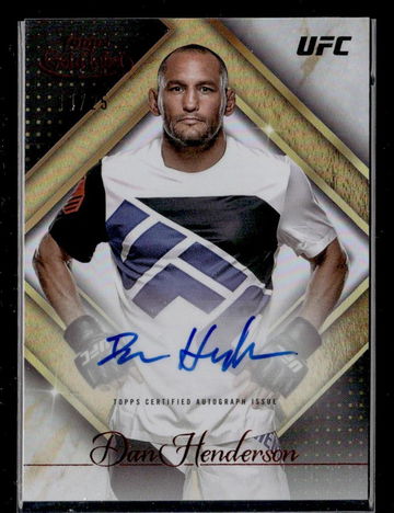 2024 Topps Gold Label GGA-DHE Dan Henderson Golden Greats Autograph Card /175