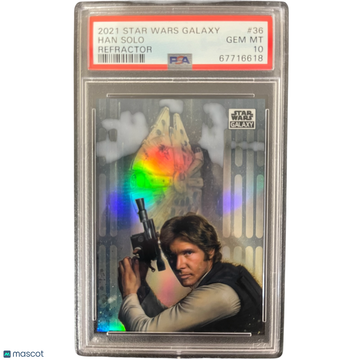 2021 Topps Chrome Star Wars Galaxy Han Solo #36 PSA 10