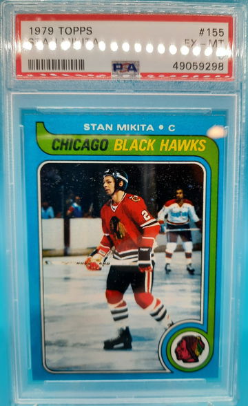 1979 TOPPS HOCKEY #155 STAN MAKITA PSA 6