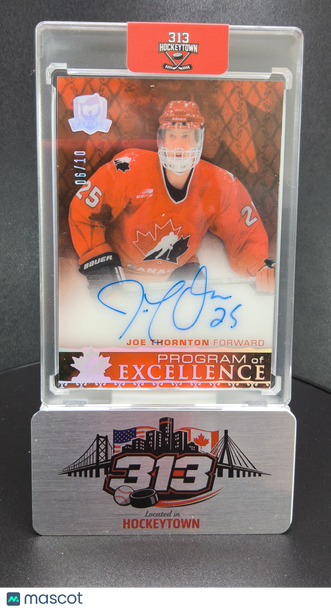 2024 Upper Deck The Cup Program of Excellence Joe Thornton #POE-JT /10
