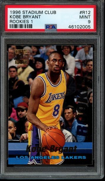 1996 Stadium Club Series 1 #R12 Kobe Bryant PSA Mint 9