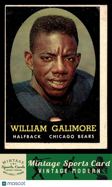 1958 Topps Willie Galimore #114 RC
