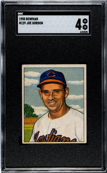 1950 Bowman #129 Joe Gordon SGC 4