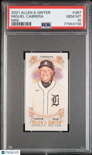2021 Topps Allen & Ginter Miguel Cabrera #387 Mini PSA 10