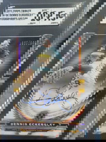 SGC 9.5 AUTO 10 Dennis Eckersley Autograph /199 2023 Topps Tribute #TA-DE A's