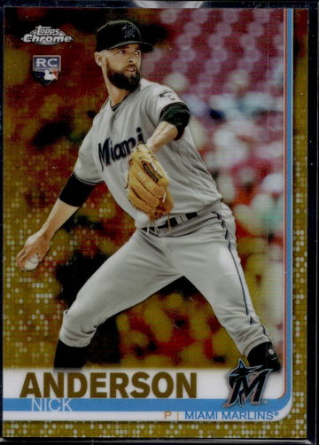 2019 Topps Chrome 20 Nick Anderson Rookie /50 Miami Marlins