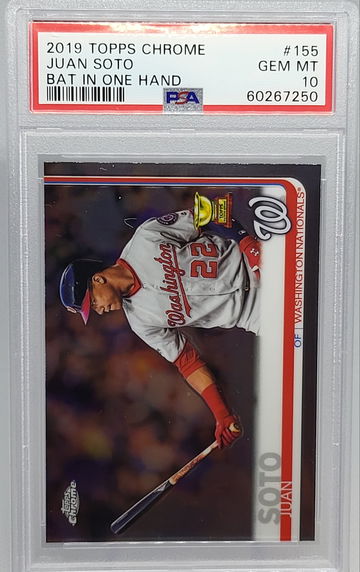 2018 Topps Chrome #155 Juan Soto RC PSA 10