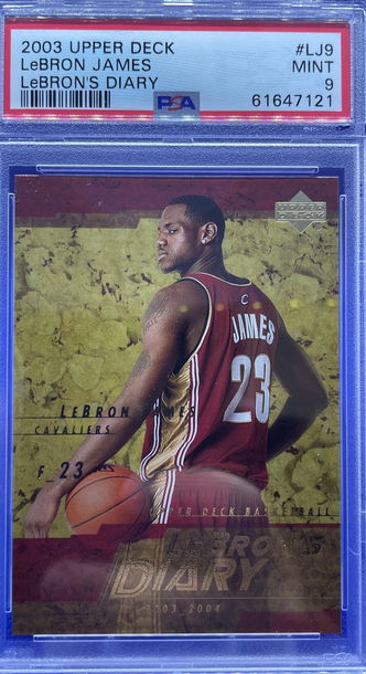 2003-04 LEBRON JAMES UPPER DECK LEBRON’S DIARY PSA 9 MINT ROOKIE RC LJ9 CAVS