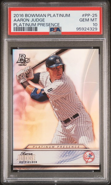 2016 Bowman Platinum Platinum Presence Aaron Judge #PP-25 PSA 10