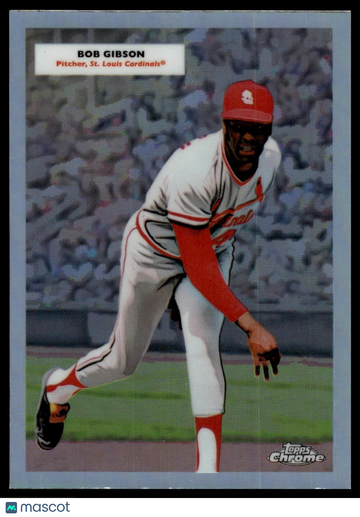 2025 Topps Chrome Platinum Lou Brock / Bob Gibson #55DH-19 1955 Topps Doubleheaders