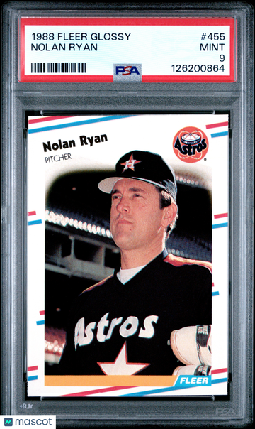 1988 Fleer Glossy Nolan Ryan #455 PSA 9