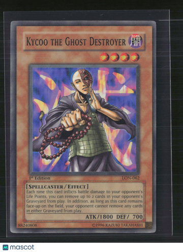 2003 Yu-Gi-Oh! Labyrinth of Nightmare Kycoo the Ghost Destroyer Holo Super Rare 1st Edition