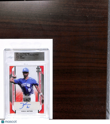 2021 Leaf Metal Draft Kahlil Watson Clear Red /1