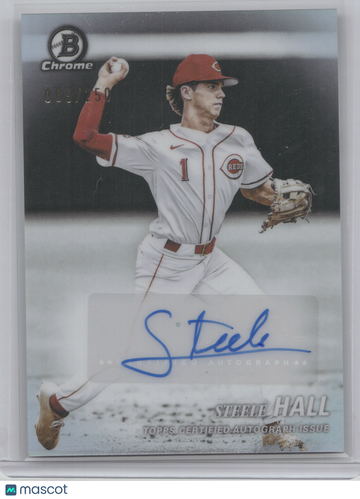 2025 Bowman Draft Chrome Achromatic Autograph Steele Hall #AA-SH /250