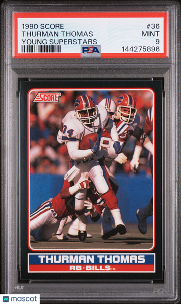1990 Score Young Superstars Thurman Thomas #36 PSA 9