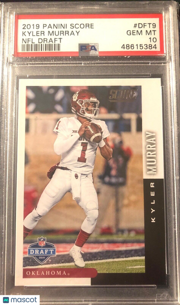 2019 Panini Score NFL Draft KYLER MURRAY ROOKIE PSA 10 Gem Mint RC DFT9 Oklahoma