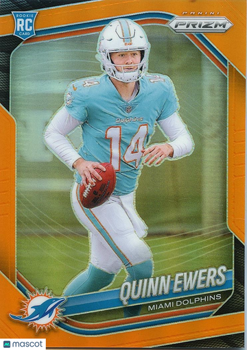 Quinn Ewers 2025 Panini Prizm Rookie 10 Miami Dolphins