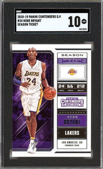 Kobe Bryant Contenders SGC 10 Gem Mint