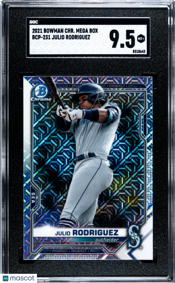 2021 Bowman Chrome Mega Box Julio Rodriguez #BCP-231 SGC 9.5