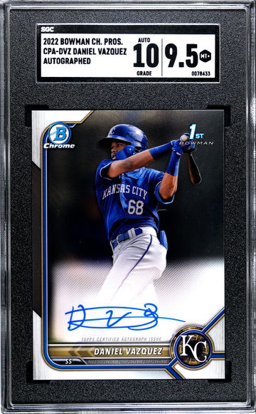 2022 Bowman Chrome Daniel Vazquez Auto CPA-DVZ