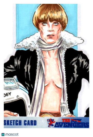 The New Avengers Scott Fellowes Sketch Card