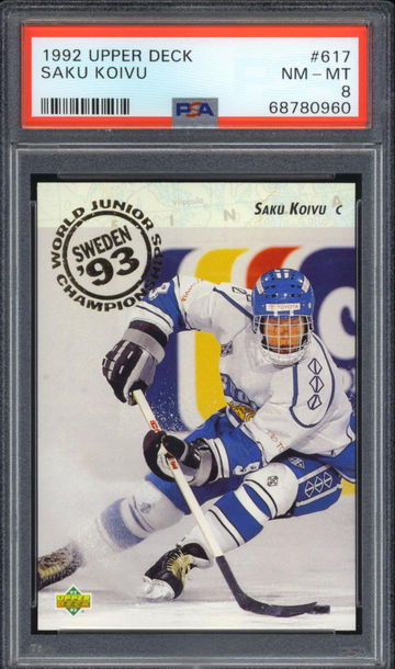 1992-93 Upper Deck #617 Saku Koivu Rookie Card