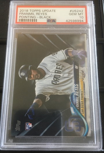 Franmil Reyes 2018 Update Black /67 Pop 5