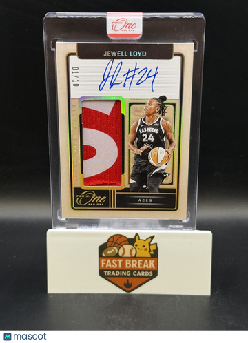 2025 Panini One and One Jewell Loyd #JA-JL /10 Patch Jersey Autograph