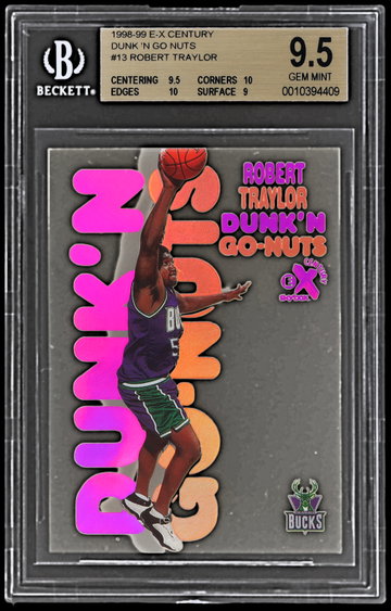 1998 Skybox E-x Century Robert Traylor Dunk 'n Go Nuts BGS 9.5 RC