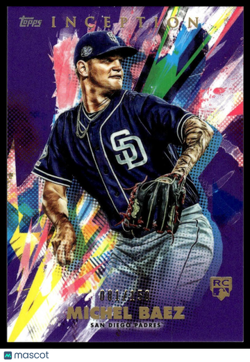 2020 Topps Inception Michel Baez #18 Purple SN RC