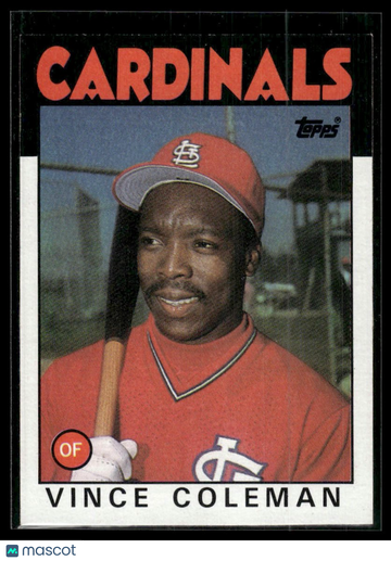 1986 Topps Vince Coleman #370 RC