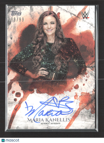 2018 Topps WWE Undisputed Maria Kanellis #UA-MK /99 Authentic Autograph