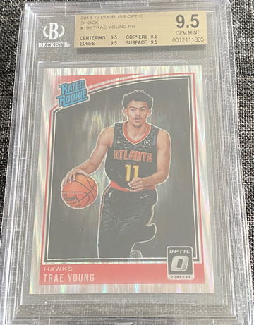2018-19 Trae Young Donruss Optic Shock BGS 9.5