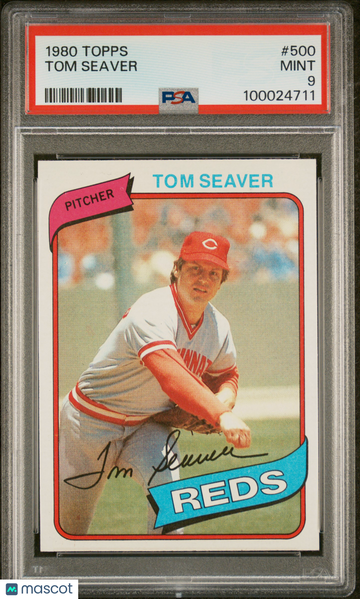 1980 Topps Tom Seaver #500 PSA 9