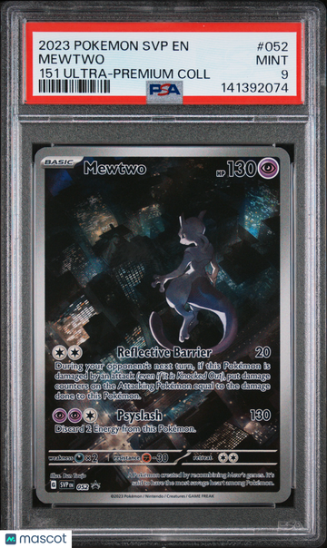2023 Pokemon SVP EN-SV Black Star Promo Mewtwo 151 Ultra-Premium Coll PSA 9 #052