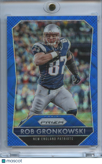 2015 Rob Gronkowski Blue Wave Prizm Base Set
