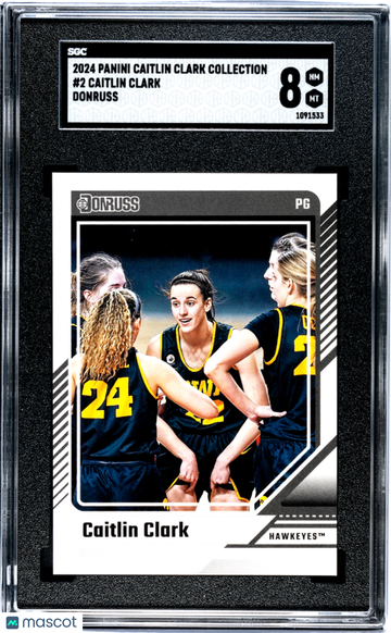 2024 Panini Caitlin Clark Collection Caitlin Clark #2 Donruss SGC 8