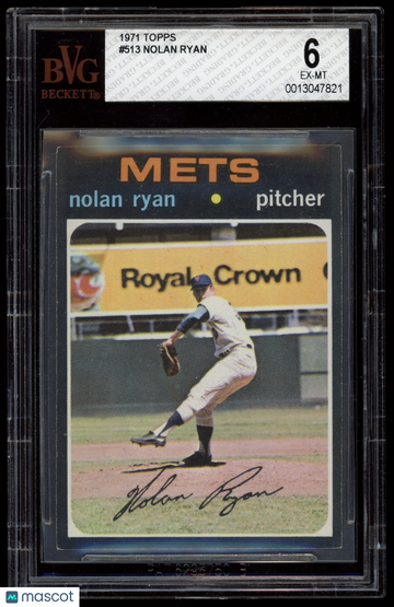 Nolan Ryan 1971 Topps #513 BVG 6