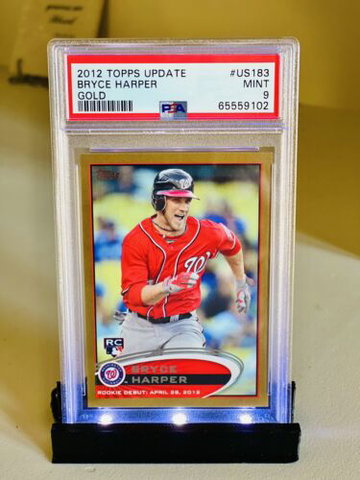 2012 Topps Update Bryce Harper Gold RC #/2012 US183 PSA 9 Sharp Rookie!