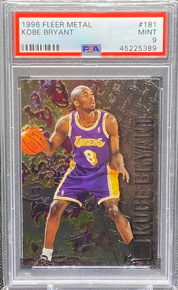 1996 Fleer Metal Kobe Bryant Rookie PSA 9 #181