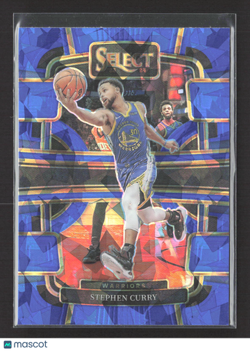 2024 Panini Select Basketball Stephen Curry #56 Blue Prizm Tectonic
