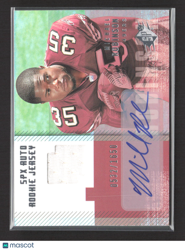 2006 Upper Deck SPx Michael Robinson #211 0532/1650 Memorabilia Rookie Jersey Auto