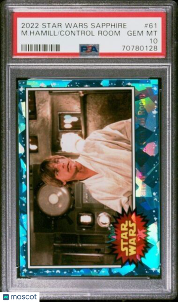 Star Wars M. Hamill Control Room Sapphire #61 PSA 10