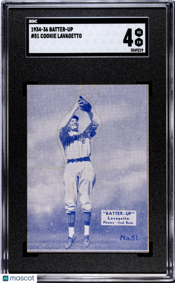 1934 Batter-Up Cookie Lavagetto #51 SGC 4